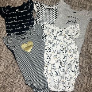 Carters short sleeve bodysuit bundle
